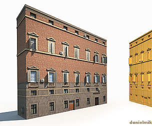 Building Facade 179 Low Poly