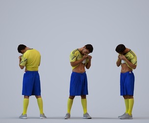 00467_Xavier008 Adult Caucasian man exercising in athletic wear for sports visualization