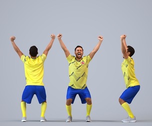 00467_Xavier012 Adult Caucasian male exercising in sports attire for architectural visualization