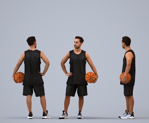 00469_Xavier006 Adult Caucasian man exercising in athletic wear for sports visualization