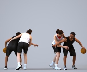 00469_Xavier009 Adult Caucasian athlete crouching in summer sportswear during exercise routine