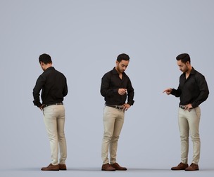 00474_Xavier018 Adult Caucasian male presenting in office wearing autumn or spring business attire