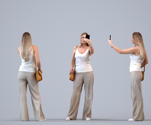 00478_Elsje004 Adult Caucasian woman taking photo with smartphone in autumn attire
