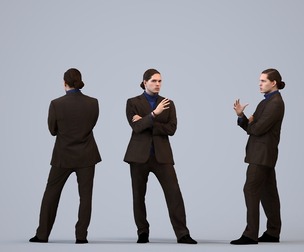 00487_Mateo008 Adult Caucasian male talking in office wearing transitional seasonal business attire