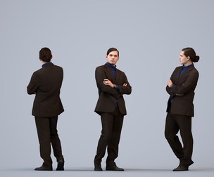 00487_Mateo003 Adult Caucasian man waiting in office wearing autumn or spring business attire