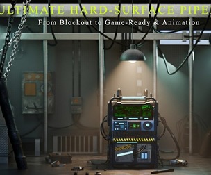 Legacy Command Terminal – AAA Game-Ready Sci-Fi Prop 3DModel / Full Tutorial