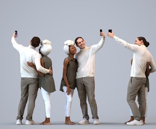 00494_MateoHarper002 Adult Caucasian person taking photo with smartphone in transitional seasonal