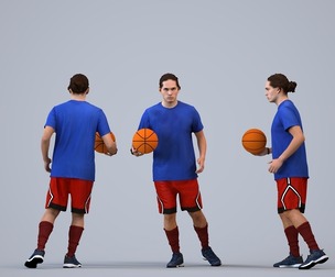 00496_Mateo004 Adult Caucasian male exercising in athletic wear for sports visualization