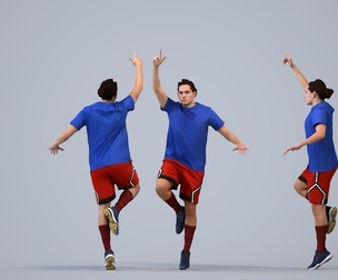 00496_Mateo006 Adult Caucasian male running in athletic wear for sports visualization