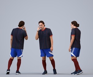 00497_Mateo005 Adult Caucasian man standing in athletic wear for sports environments