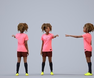 00498_Harper003 Adult Black woman exercising in fitness environment wearing summer sportswear