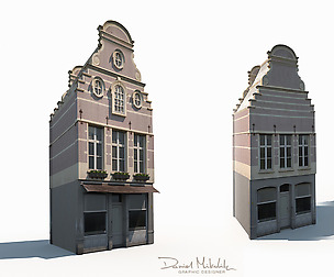 Building Facade 183 Low Poly