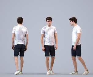 00501_Liam004 Adult Caucasian man walking in public wearing casual summer clothing