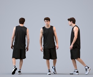 00505_Liam005 Adult Caucasian man exercising outdoors in summer athletic wear