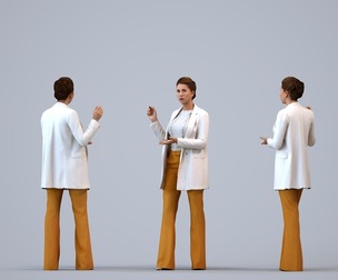 00509_Beatrice005 Adult Caucasian woman presenting in office wearing autumn or spring business