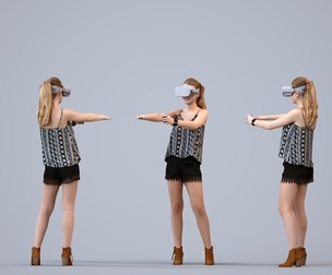 00518_Vivian023 Teen Caucasian female standing in public space wearing casual summer clothing