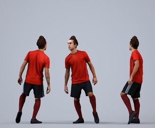 00521_Carlos004 Adult Caucasian man exercising in sportswear for athletic facility visualization