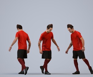 00521_Carlos008 Adult Caucasian man exercising in summer sportswear for fitness environments