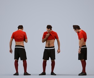 00521_Carlos009 Adult Caucasian man exercising in athletic wear for sports visualization