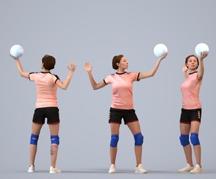 00522_Eva003 Adult Caucasian woman exercising in athletic wear for sports facility visualization