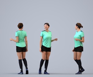 00524_Eva005 Adult Caucasian woman exercising in athletic wear for fitness spaces