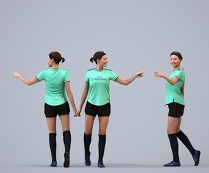 00524_Eva007 Adult Caucasian woman exercising in sports attire for fitness environments