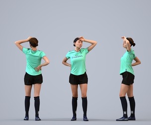 00524_Eva008 Adult Caucasian woman exercising in fitness center wearing summer sportswear