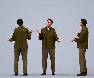 00538_Levi003 Adult Caucasian man talking in public wearing casual autumn or spring attire