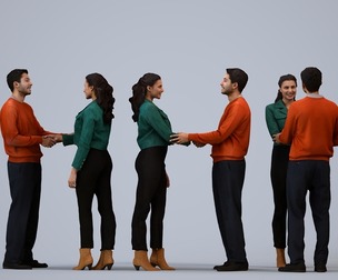 00540_Levi010 Adult Caucasian professional bonding in office wearing transitional seasonal business
