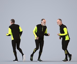 00544_Anthony005 Senior Caucasian man running in sport attire for transitional seasons