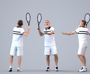 00546_Anthony004 Adult Caucasian man exercising in athletic wear for sports visualization