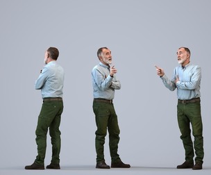00548_Anthony005 Senior Caucasian man presenting in public wearing casual autumn or spring attire