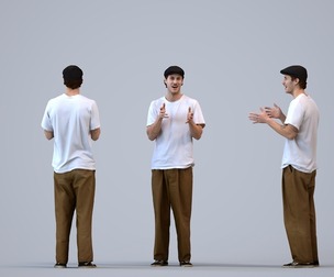 00553_Jason003 Adult Caucasian man talking in public wearing autumn or spring attire