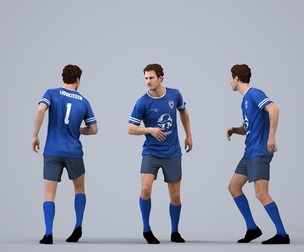 00557_Jason007 Adult Caucasian male running in athletic wear for sports visualization