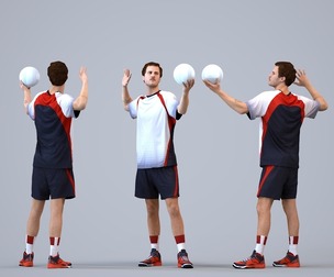 00560_Jason006 Adult Caucasian man exercising in athletic wear for sports visualization