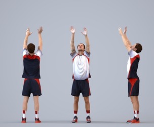 00560_Jason004 Adult Caucasian man exercising in athletic wear for sports visualization