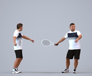 00566_Omar007 Adult Middle Eastern man exercising in athletic wear for sports visualization