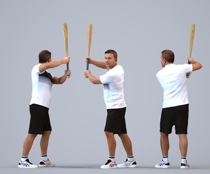 00566_Omar004 Adult Middle Eastern man exercising in summer sportswear for fitness spaces