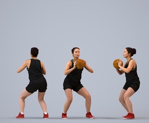 00568_Nicole011 Adult Caucasian woman exercising in athletic wear for sports environments