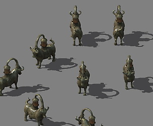 War camp - bronze sculpture