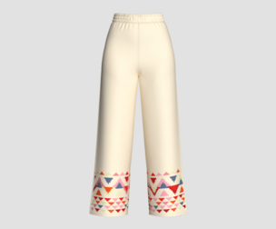 Girls Double Layer Printed Wide-Leg Pants | Marvelous / Clo3d / obj / fbx