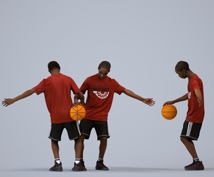 00587_Jimmy004 Teen Black male exercising in summer sportswear for fitness spaces