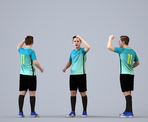 00588_Kyle010 Teen Caucasian male exercising in summer sportswear for fitness spaces