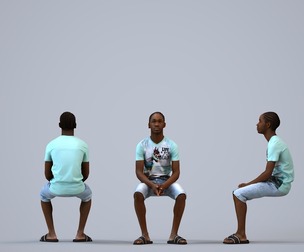 00589_Jimmy009 Teen Black male relaxing at home in casual summer clothing