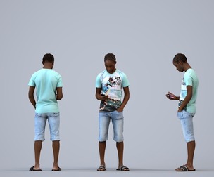 00589_Jimmy006 Teen Black male standing in public space with smartphone