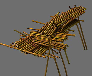 Bamboo raft