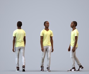 00593_Jimmy004 Teen Black male waiting in public space wearing casual summer clothing