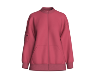 Girls Oversized Full-Zip Sweatshirt | Marvelous / Clo3d / obj / fbx