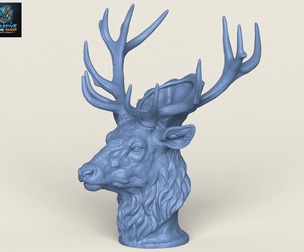 Stylized Deer Head Jewellery Holder