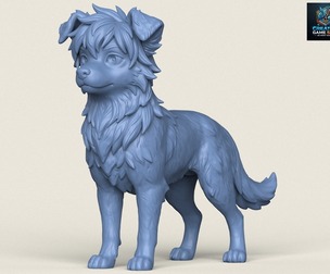 Anime Cartoon Stylish Dog